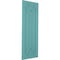 Ekena Millwork True Fit PVC San Carlos Mission Style Fixed Mount Shutters, Pure Turquoise, 12W x 44H, PR TFP001SC12X044PT - alternate 2